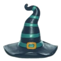 Green Witch Hat Figurine| New