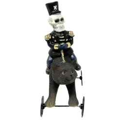 Halloween Cat on Wheels with Skeleton Rider| Sale