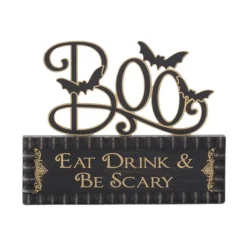Halloween Cutout Boo Sign on Message Brick| Hot
