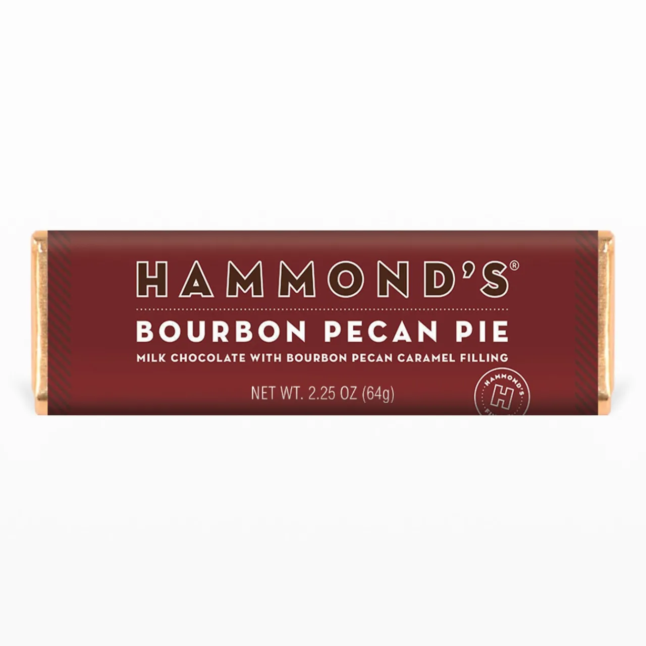 Hammond's Candies Bourbon Pecan Pie Milk Chocolate Candy Bar| Sale