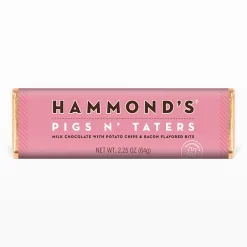 Hammond's Candies Pigs 'N Taters Milk Chocolate Candy Bar|