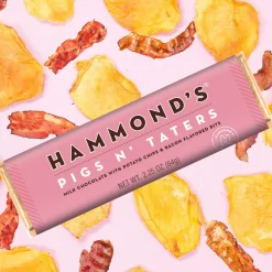 Hammond's Candies Pigs 'N Taters Milk Chocolate Candy Bar|