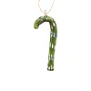 Handmade Glass Green Candy Cane Ornament| Online