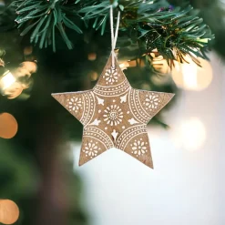 Hand-Painted Wooden Star Ornament| Online