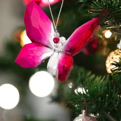 Hanging Pink Butterfly Ornament| Outlet