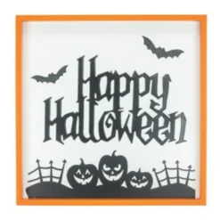 Happy Halloween Hanging Wood Sign - The Christmas Loft| Sale