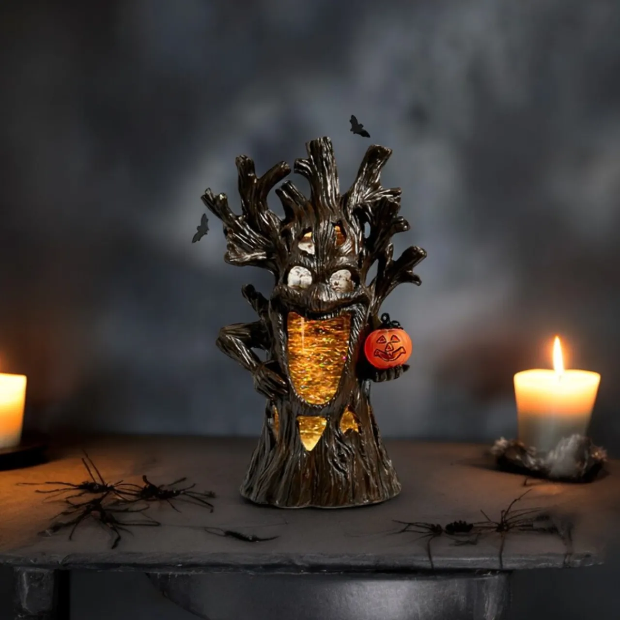 Haunted Tree with Swirling Glitter Lighted| New