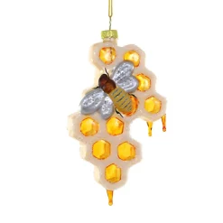 Honeycomb & Bee Christmas Ornament|Cody Foster & Co. New