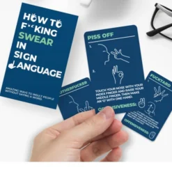 How to Swear in Sign Language Card Pack| New