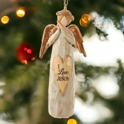 I Love Jesus Angel Ornament|Kurt Adler New