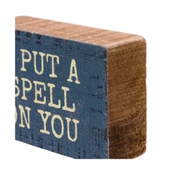 I Put A Spell On You Block Sign| Outlet