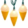 Ice Cream Cone String Party Light Set 10 Lights|Kurt Adler Hot