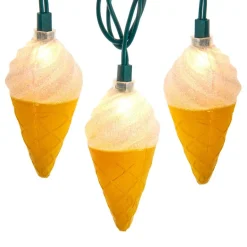 Ice Cream Cone String Party Light Set 10 Lights|Kurt Adler Hot