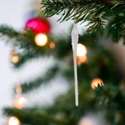 Iridescent Glass Icicle Set of 6 Ornaments|Kurt Adler Online