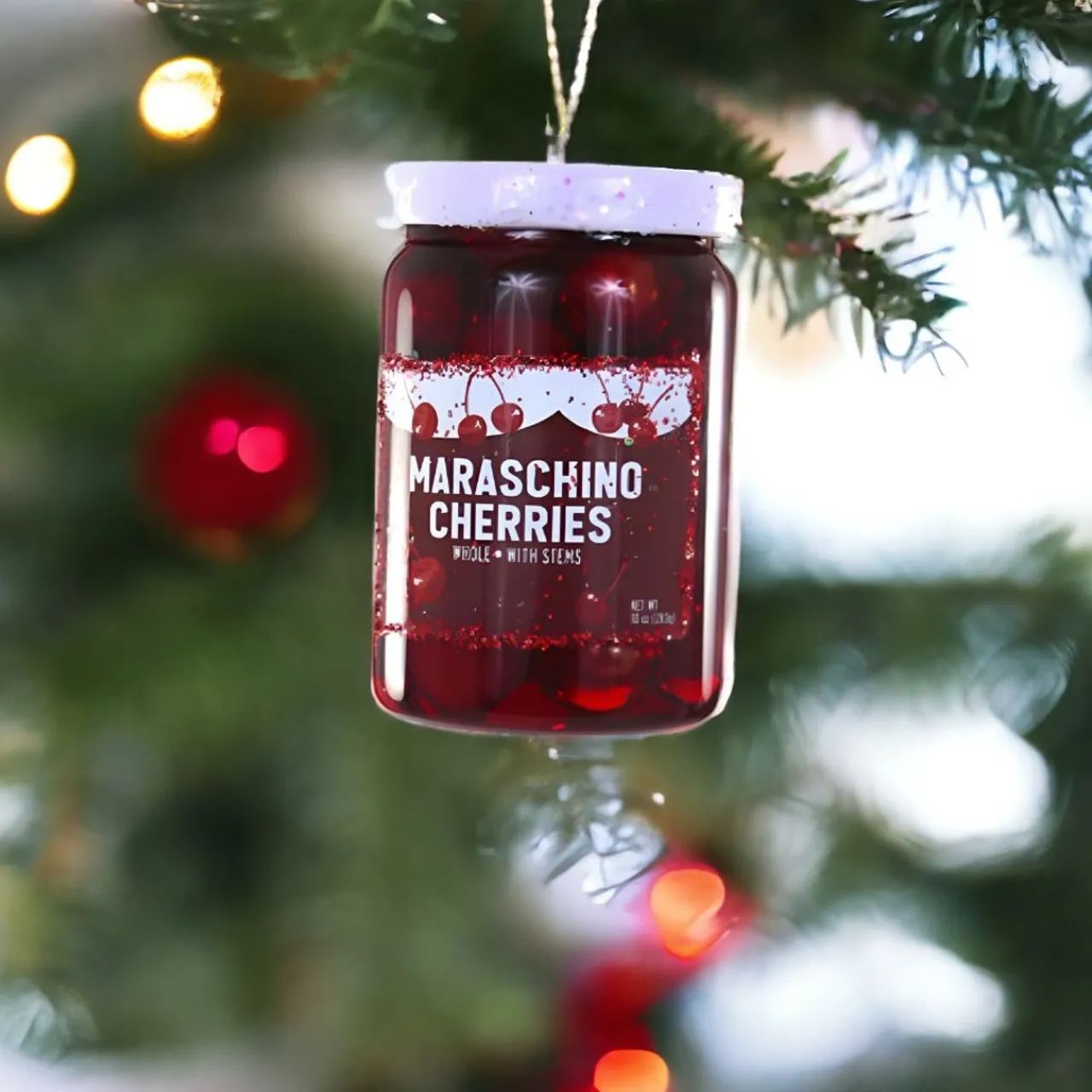 Jar of Maraschino Cherries Christmas Ornament|Cody Foster & Co. Online