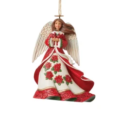 - Heartwood Creek - Christmas Angel With Cardinals Ornament|Jim Shore Sale