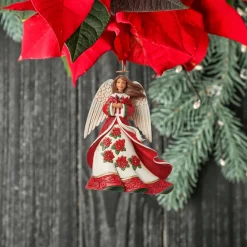 - Heartwood Creek - Christmas Angel With Cardinals Ornament|Jim Shore Sale