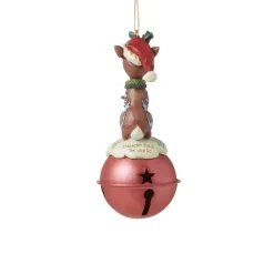 - Rudolph Traditions - Rudolph On Bell Ornament|Jim Shore