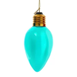 Oversized Teal C7 Glass Bulb Ornament 4.5" F2298|Kurt Adler Discount