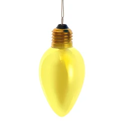 Yellow C7 Bulb Glass Ornament 4.5" F2298|Kurt Adler Online