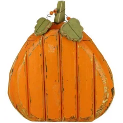 Large Carved Wooden Jack-O-Lantern Pumpkin Halloween And Fall Decor| Best