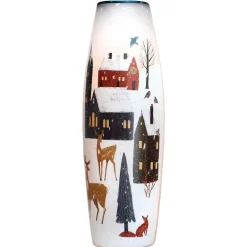 Large Winter Magic Lit Glass Vase - The Christmas Loft|Stony Creek