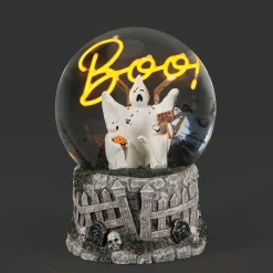 LED Ghost Glitterdome with Boo Light| Hot