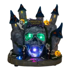 LED Lighted Skull Castle Table Piece|Kurt Adler Clearance