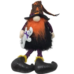 LED Sitting Gnome With Orange Beard | The Christmas Loft|