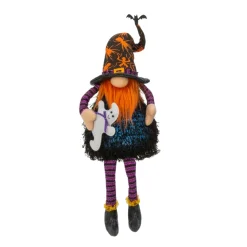 LED Sitting Gnome With Orange Beard | The Christmas Loft|