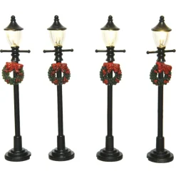 LED Street Lamps Set Of 4 - The Christmas Loft|Lumineo Best