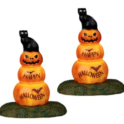 - Spookytown - Cat And Pumpkin Stack | The Christmas Loft|Lemax