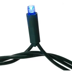 50-Light LED Blue Light Green Wire Set | The Christmas Loft|Kurt Adler Online