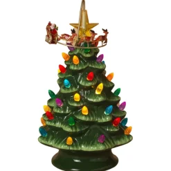 Light Up Christmas Tree w/Rotating Santa| Hot