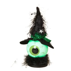 Light Up Green Eyeball w/Witches Hat| Clearance