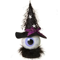 Light Up Purple Eyeball w/Witches Hat| New