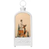 Light Up Shimmer Lantern w/Deer|