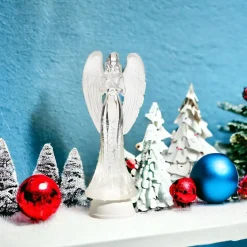 Lighted Angel with Swirling Glitter| Clearance