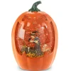 Lighted Carved Pumpkin Water Lantern Shimmer with Witch and Cauldron| Outlet