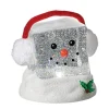 Lighted Cube Head Snowman Swirling Shimmer| New
