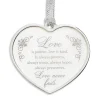 Love is Patient Heart Ornament - Gift Boxed|