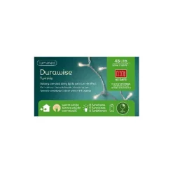 96 LED Battery Durawise Battery Light Set- WHITE WIRE|Lumineo