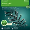 192 LED Battery Operated Warm White Twinkle Cluster Lights Black Wire - The Christmas Loft​|Lumineo Clearance