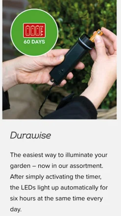 48 LED Battery Operated Warm White Twinkle Lights Black Wire | The Christmas Loft|Lumineo Clearance