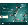 500 LED Multi Color Cherry Compact Twinkle Lights Black Wire | The Christmas Loft|Lumineo Outlet