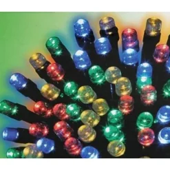 500 LED Multi-Colored Christmas Compact Lights Set, Green Wire 36 Feet -|Lumineo Outlet