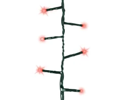 750 LED Red Compact Lights on Green Wire  | The Christmas Loft|Lumineo Hot