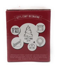 750 LED Red Compact Lights on Green Wire  | The Christmas Loft|Lumineo Hot