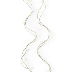 40 LED Warm White Lights Silver Micro Wire - The Christmas Loft|Lumineo Outlet