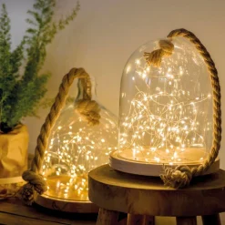 40 LED Warm White Lights Silver Micro Wire - The Christmas Loft|Lumineo Outlet